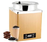 Chauffe-aliments Commercial Et Machine De Tempérage Du Chocolat Avec Contrôle De Température, 300w/600w Pour Buffets Et Salons De Thé Au Lait, Fonctionnement Par Boutons Tactiles, Plage De 30-100° 3L