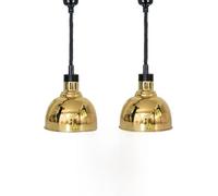 Chauffe-Aliments Commercial, Lampe Chauffante pour Pizza Steak, Lampe Chauffante De Buffet Rétractable 60-180cm, Lustre De Restaurant De Cuisine De Restauration pour Garder Les Aliments, 2pcs
