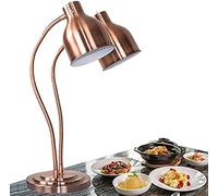 Chauffe-aliments commerciaux - Lampe chauffante multidirectionnelle à double tête, autonome pour fêtes et buffets