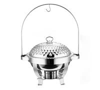 Chauffe-aliments en acier inoxydable avec crochet de suspension, plat de frottement pour mariage, fête, banquet, vacances buffet