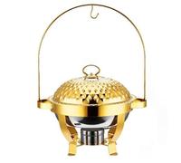 Chauffe-aliments en acier inoxydable avec crochet de suspension, plat de frottement pour mariage, fête, banquet, vacances buffet