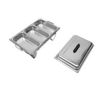 Chauffe-aliments en acier inoxydable, design 3 compartiments, grande capacité , 3 compartiments