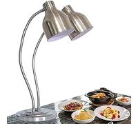 Chauffe-aliments - Lampe chauffante multidirectionnelle à double tête pour buffets et fêtes, parfaite pour garder la pizza, le steak et le poulet frit au chaud