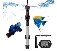 Chauffe-Aquarium Submersible avec Thermostat réglable et thermomètre numérique Contrôle Automatique de la température isolé sûr