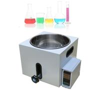 Chauffe-bain d'eau numérique, bain d'eau thermostatique de laboratoire avec contrôle précis de la température, baignoire à circulation automatique de 5 L avec couvercle de protection