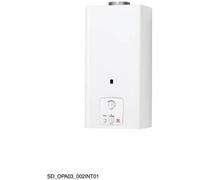 Chauffe-bain gaz butane/propane Opalia C 14 - SAUNIER DUVAL - Blanc - Mural - 15l - 12kW
