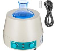 Chauffe-ballon sous agitation - VEVOR - 280 x 280 x 275 mm,0~2000 tr-min,450℃,1000ml,350W,5,5 kg,pour flacon à fond rond