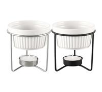 Chauffe-Beurre - Appareil de Cuisine sans Fil en céramique - Pot Chauffant à Fromage Personnel - Design Compact - Chauffe-Beurre pour la Maison, la Cuisine, la fête de Famille, Le Fromage, Le