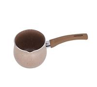 Chauffe-beurre Cafetière Turque, Chauffe-lait, Mini-casserole, Marmite Fondante Avec Bec Verseur Pour la Cuisson du Chocolat Au Beurre(Brun)