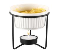 Chauffe-beurre - Multifonctionnel en céramique portable sans fil, fondue au fromage, ensemble chauffe-thé | pour fruits de mer, chocolat, thé, dessert, collations, fruits, lait, sauce, maison, cuisine