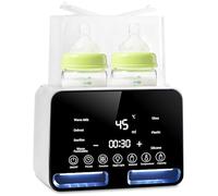 Chauffe-biberon 11 en 1 pour bébé, avec stérilisateur à vapeur, décongélation, minuterie, affichage de la température en temps réel et fonction de maintien au chaud, chauffe-lait maternel avec écran