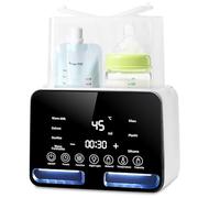 Chauffe-biberon 11 en 1 pour bébé - Chauffe-biberon et chauffe-lait avec stérilisateur à vapeur, décongélation, minuterie, affichage en temps réel de la température et fonction de maintien au chaud