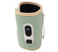 Chauffe-biberon à Lait pour bébé, Affichage Numérique pour Nourrissons, Réglage de la Température pour Enfants, USB pour Couvercle Isolant, Couvercle de Bouteille, Mini (GREEN)