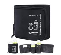 Chauffe-biberon - Chauffe-biberon double rechargeable par USB | Contrôle précis de la température pour les pots de lait et de nourriture pour bébé | Chauffage rapide pour biberons | Chauffe-plats port