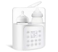 Chauffe Biberon, Chauffe Biberon Électrique Rapide 9 en 1 Multifonction pour Lait Maternel ou Formule, avec Minuterie Numérique Contrôle intelligent de la Température et Arrêt Automatique, 220V