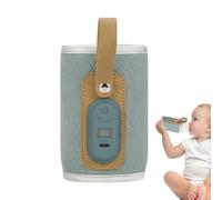 Chauffe-biberon de voyage - Couvercle chauffant alimenté par USB, contrôle de la température, sac chauffe-lait, fournit une chaleur constante avec un design sûr | Parfait pour les voyages en voiture