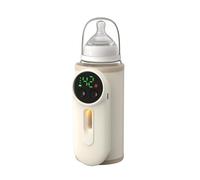 Chauffe-biberon de voyage portable, bouteille sous vide USB, avec batterie de 8000 mAh, chauffe-lait isotherme pour voyage en plein air