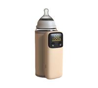 Chauffe-biberon de voyage pour lait maternel, 6 réglages de température, design étanche, écran LCD, chargement USB, alimentation de nuit, chauffe-lait maternel sans fil