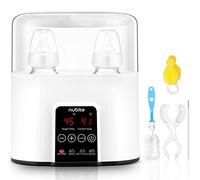 Chauffe-biberon double 24 h en mode constant pour toutes les bouteilles, chauffe-lait maternel, chauffage des aliments pour bébé, chauffe-eau pour jumeaux, contrôle précis de la température