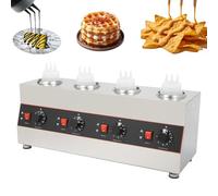 Chauffe-biberon électrique à sauce, température réglable de 30 à 85 °C, chauffe-sauce commercial 640 W avec 4 grilles, pour fromage, fudge chaud, caramel, beurre