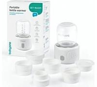 Chauffe-biberon et stérilisateur portable avec affichage LED, blanc