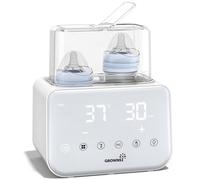 Chauffe Biberon, Grownsy Stérilisateur Biberons 10-En-1Réchauffeur Rapide Pour Aliments Pour BébéS et Dégivrage Réchauffeur Sans Bpa Avec écran Lcd ContrôLe Précis De La Température (Blanc)
