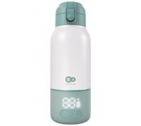 Kinderkraft Chauffe-biberon nomade GAJA 2-en-1, Bouteille isotherme 500 ml, 5 temp., USB-C Vert