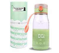 Chauffe-Biberon Nomade 300 ml - Sans Fil, Batterie Rechargeable USB, Voiture - Température Réglable 37-50°C avec Maintien au Chaud - Graduation 30 ml - Idéal pour Lait et Eau en Voyage