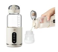 Chauffe Biberon Nomade et Portable, Chauffe Biberon Voiture pour Mères, Chauffe Rapide, Chauffe-Lait BPA Gratuit, Chauffage Rapide et Recharge Rapide - MyBabyBottle Blanc