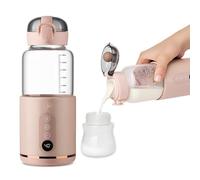 Chauffe Biberon Nomade et Portable, Chauffe Biberon Voiture pour Mères, Chauffe Rapide, Chauffe-Lait BPA Gratuit, Chauffage Rapide et Recharge Rapide - MyBabyBottle Rose