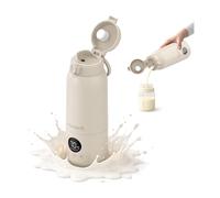 Chauffe-Biberon Nomade par WanderS - 500ML Chauffe-Biberon Portable - Contrôle Précis de la Température, Fonction Stérilisation, Acier Inoxydable 316L, Recharge USB-C, Étanche IPX6 et Verrou Sécurité