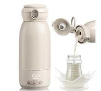Chauffe biberon nomade,Peut être chauffé, maintenu au chaud et stérilisé,Chauffage rapide en 3 minutes,Grande Capacité de 500ml,Grande batterie de 10400 mAh,Eau, lait, lait maternel
