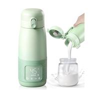 Chauffe-biberon Nomade pour Bébé, 500 ml, Réglable de 37 à 55 °C | USB-C, Chauffe Rapide, Sans Fil, Sans BPA, avec Sécurité Enfant, pour les Déplacements, la Voiture, les Tétées Nocturnes