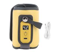 Chauffe-biberon Portable à Température Constante avec écran LCD, Idéal pour les Voyages, le Camping et la Conduite (YELLOW)