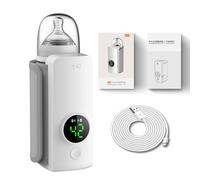 Chauffe-biberon portable, adapté aux voyages, chauffage rapide, sans fil et rechargeable, chauffe-biberon confortable, température précise