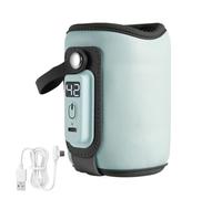 Chauffe-biberon Portable, Chauffe Biberon USB Chauffe Biberon Bébé avec 5 Températures Réglables Thermostat De Biberon Sac Isotherme Universel pour Extérieur Et Voyages en Voiture