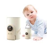 Chauffe Biberon Portable, Chauffe-lait Sans Fil 8000 mAh, Chauffe-Biberon Nomade, 6 Niveaux de Température Réglables Chauffage Rapide, pour Maison et Voyages