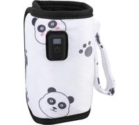 Chauffe-biberon portable Chauffe-lait USB Chauffe-lait réglable avec 21 niveaux de température pour la maison, la famille et les voyages Panda