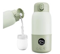 Chauffe-biberon portable de voyage avec formule de transport de 400 ml avec chauffage rapide en 2 minutes, indispensable pour les voyages avec bébé et fonction d'entretien