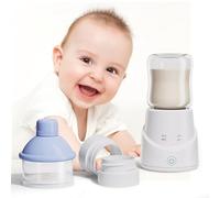 Chauffe-biberon Portable pour bébé, Chauffe-lait à 4 Niveaux de Température Réglable, Chauffe-biberon avec Adaptateurs 39 Mm/50 Mm/53 Mm/60 Mm pour Voyage en Extérieur