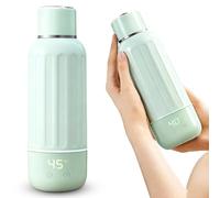 Chauffe-biberon portable, pour bébé en déplacement, sans fil, 500 ml, réglable à 37 à 55 °C, avec USB-C, chauffage rapide de 50 W, pour voiture, voyage, lait maternel et eau