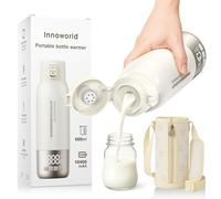 Chauffe Biberon Portable pour Nomade, Chauffe-Lait Bébé 600 ml pour Lait Maternel & Préparation avec Manchon de bonnet, Chauffage Rapide, Longue Autonomie, Chargement USB-C