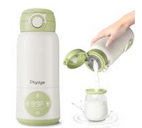 Chauffe-biberon portable pour voyage, capacité de 425,2 g, chauffe-lait portable pour bébé, préparation, lait maternel et eau, chauffe-biberon avec longue durée de vie, chauffage uniforme, contrôle