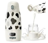 Chauffe-biberon portable pour voyage, chauffage et charge super rapides, grande capacité de 500 ml et durée de vie de la batterie prolongée, chauffe-biberon en déplacement pour les essentiels de bébé