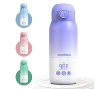 Chauffe-biberon portable pour voyage, double modes de chauffage pour lait maternel et eau, chauffe-lait en déplacement avec chauffage rapide et longue durée de vie, grande capacité de 283,5 g