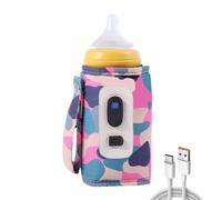 Chauffe-biberon portable, sac chauffe-biberon USB - Chauffe-biberon portable USB Chauffe-lait numérique | Sac de biberon à 5 vitesses pour conserver la chaleur et la température, pour les voyages et l