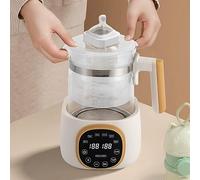 Chauffe-biberon pour bébé - 1300 ml - Silencieux - Température et temps réglables - Maintien au chaud pendant 72 heures - Avec veilleuse - Pour lait, thé, nourriture pour bébé, café, thé, flocons