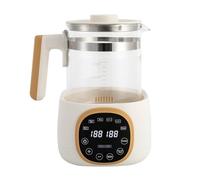 Chauffe-biberon pour bébé 220 V 600 W - Thermostatique - 1,3 l - Avec fonction de réglage de la température - Dure 72 heures - Pour aliments pour bébé, thé et café - Blanc