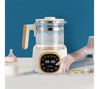 Chauffe-biberon pour bébé avec réglage de la température - Thermostat de 72 heures - Chauffe-biberon - Pour nourriture de bébé, thé, café - Bouilloire 1,3 l - Blanc