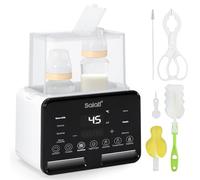Chauffe Biberon pour Bébés, 9 en 1 Stérilisateur de Bouteille Multifonction, Calentador de Biberones Électrique avec un Grand Écran LCD et une Veilleuse, Contrôle de la Température, pour Lait